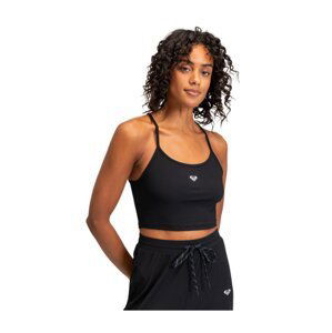 Roxy dámské tílko Rise & Vibe Rib Tank Anthracite | Černá | Velikost XS