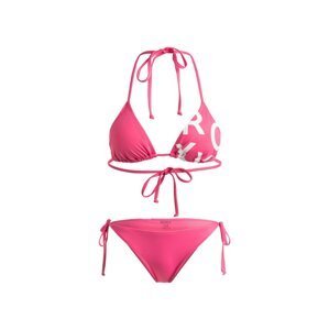 Roxy dámské plavky Tiki Tri Reg TS Set Shocking Pink | Růžová | Velikost S