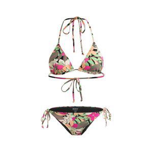 Roxy dámské dvoudílné plavky Beach Classics Anthracite Palm Song S | Černá | Velikost S