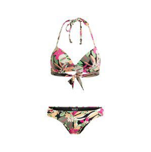 Roxy dámské dvoudílné plavky Beach Classics Anthracite Palm Song S | Černá | Velikost M