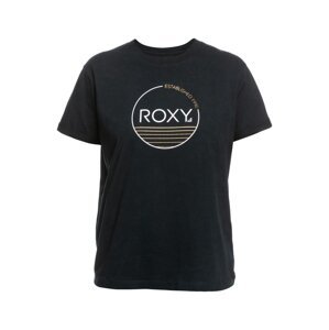 Roxy dámské tričko Noon Ocean Anthracite | Černá | Velikost L | 100% bavlna