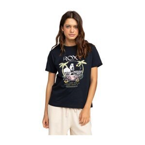 Roxy dámské tričko Summer Fun A Anthracite | Černá | Velikost L | 100% bavlna