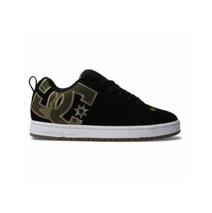 Dc shoes pánské boty Court Graffik Black/Black/Green | Černá | Velikost 10,5 US