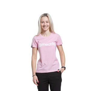 Meatfly dámské tričko Ladies MF Logo Pink Heather | Růžová | Velikost S