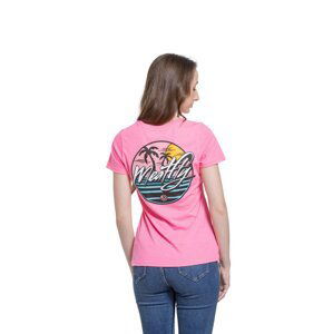 Meatfly dámské tričko Shori Neon Pink | Růžová | Velikost M | 100% bavlna