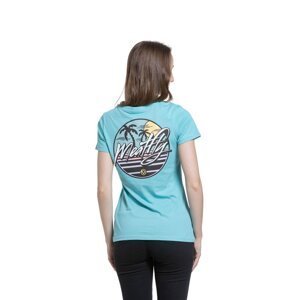Meatfly dámské tričko Shori Mint | Modrá | Velikost XS | 100% bavlna