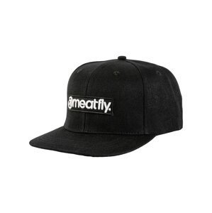 Meatfly kšiltovka Tyler Snapback Black Basic Logo | Černá | Velikost One Size