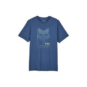 Fox pánské tričko Dispute Prem Ss Indigo | Modrá | Velikost M