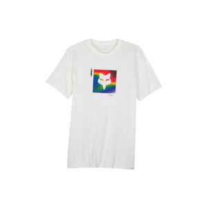 Fox pánské tričko Scans Prem Ss Optic White | Bílá | Velikost XL | 100% bavlna