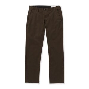 Volcom pánské kalhoty Frickin Modern Stret Dark Brown | Hnědá | Velikost 36