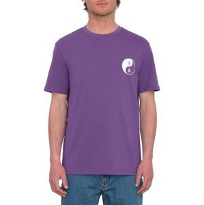 Volcom pánské tričko Counterbalance Bsc Sst Deep Purple | Fialová | Velikost L | 100% bavlna