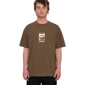 Volcom pánské tričko Primed Lse Sst Dark Earth | Zelená | Velikost L