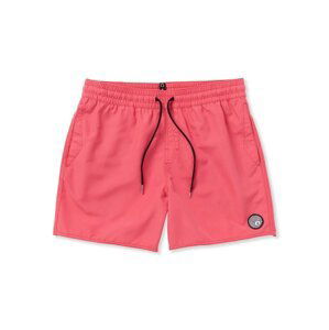 Volcom pánské šortky Lido Solid Trunk 16 Washed Ruby | Červená | Velikost M