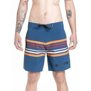 Meatfly pánské plavky Ernie Boardshorts 19" Stripes Navy | Modrá | Velikost L