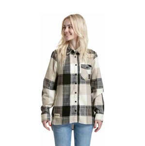 Meatfly dámská košile Courtney Beige | Písková | Velikost L | 100% bavlna