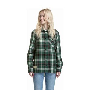 Meatfly dámská košile Courtney Dark Green | Zelená | Velikost S | 100% bavlna