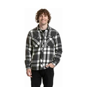 Meatfly pánská košile Woody Premium Black | Černá | Velikost XL | 100% bavlna