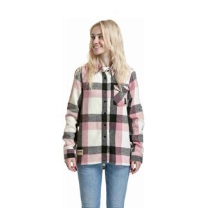 Meatfly dámská košile Dora Premium Pink / Brown | Růžová | Velikost XS | 100% bavlna