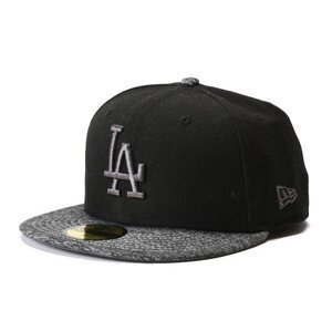 New era kšiltovka 5950 Grey Collection Los Angeles Dodgers BLKGRH | Černá | Velikost 7 1/4