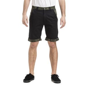 Nugget Sergio 19 Shorts A - Black Olive Oak Camo | Černá | Velikost 30 | 100% bavlna