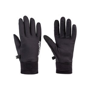 Meatfly pánské rukavice Mens Powerstretch Black White | Černá | Velikost M