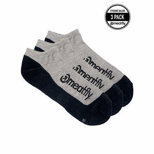 Meatfly ponožky Boot Triple pack Grey | Šedá | Velikost S