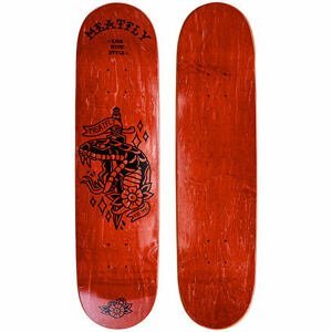 Meatfly skateboardová deska Dagger Red Wood High | Červená | Velikost skate 7,75"