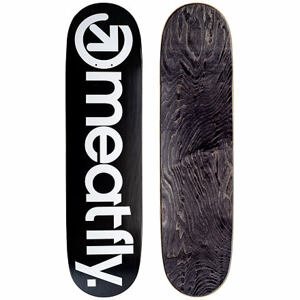 Meatfly skateboardová deska MF Brand Logo Black/White Medium | Černá | Velikost skate 7,75"