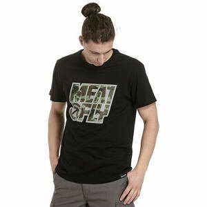 Meatfly pánské tričko Repash Black | Černá | Velikost M | 100% bavlna