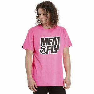 Meatfly pánské tričko Repash Neon Pink | Růžová | Velikost XXS | 100% bavlna