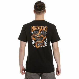 Meatfly pánské tričko Pistons Black | Černá | Velikost S | 100% bavlna