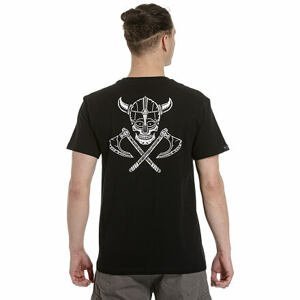 Meatfly pánské tričko Valhalla Black | Černá | Velikost XXS | 100% bavlna