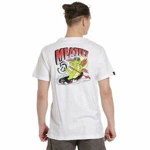 Meatfly pánské tričko Kroko White | Bílá | Velikost XS | 100% bavlna