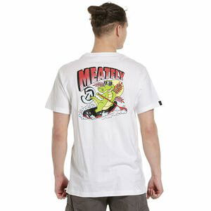 Meatfly pánské tričko Kroko White | Bílá | Velikost M | 100% bavlna