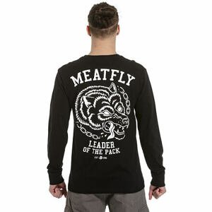 Meatfly pánské tričko Leader Of The Pack Black | Černá | Velikost XS | 100% bavlna