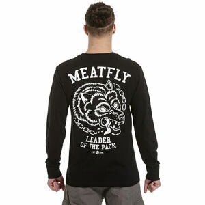 Meatfly pánské tričko Leader Of The Pack Black | Černá | Velikost XXL | 100% bavlna