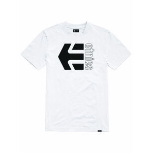 Etnies pánské tričko Corp Combo White/Black | Černá | Velikost M