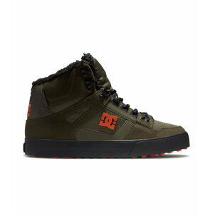 Dc shoes pánské zimní boty Pure High-Top WC Dusty Olive/Orange | Zelená | Velikost 12 US