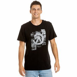 Meatfly pánské tričko Press Black | Černá | Velikost S | 100% bavlna