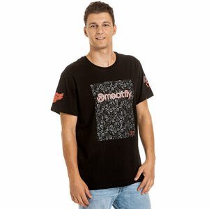 Meatfly pánské tričko Riders Abraham | Černá | Velikost XL | 100% bavlna