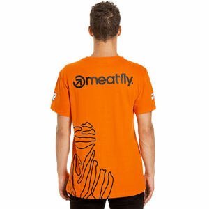 Meatfly pánské tričko Riders Michek Orange | Oranžová | Velikost S | 100% bavlna