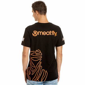 Meatfly pánské tričko Riders Michek Black | Černá | Velikost S | 100% bavlna