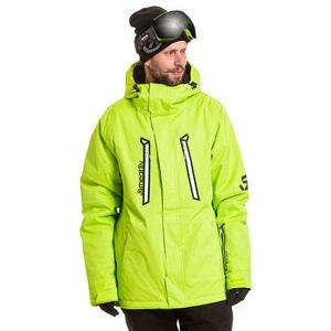 Meatfly pánská SNB & SKI bunda Dodge Premium Lime | Zelená | Velikost XL