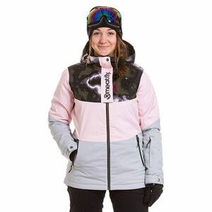 Meatfly dámská SNB & SKI bunda Kirsten Premium Storm Camo Pink/Powder Pink/Ash Grey | Růžová | Velikost XL