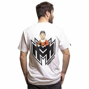 Meatfly pánské tričko Riders Michek White | Bílá | Velikost L | 100% bavlna