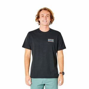 Rip curl pánské tričko Cut Out Tee Black | Černá | Velikost XXL | 100% bavlna