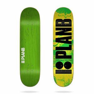 Plan b skateboardová deska Team Original Fluor Green 7.75" | Velikost skate 7,75"