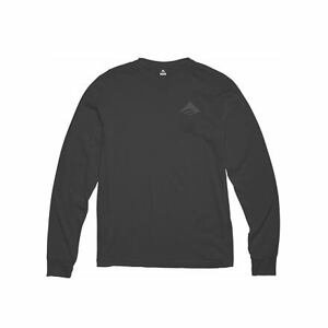 Emerica pánské tričko Stealth Triangle L/S Tee Black | Černá | Velikost XL