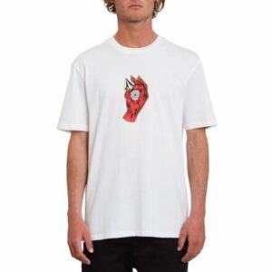 Volcom pánské tričko Zombie Bsc Ss White | Bílá | Velikost L