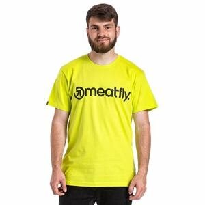 Meatfly pánské tričko MF Logo Safety Yellow | Žlutá | Velikost XL